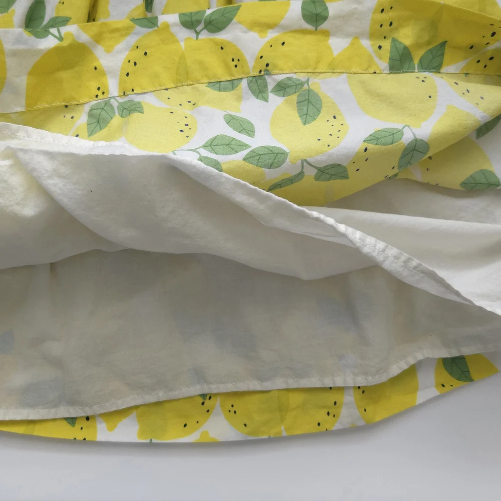 Mini Boden Lemon Print Yellow & Blue Sleeveless Sundress Dress- Size 9-10Y - Picture 7 of 9